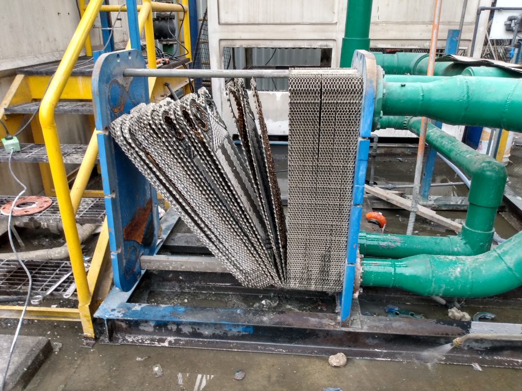 Mantenimiento de intercambiada de Placas